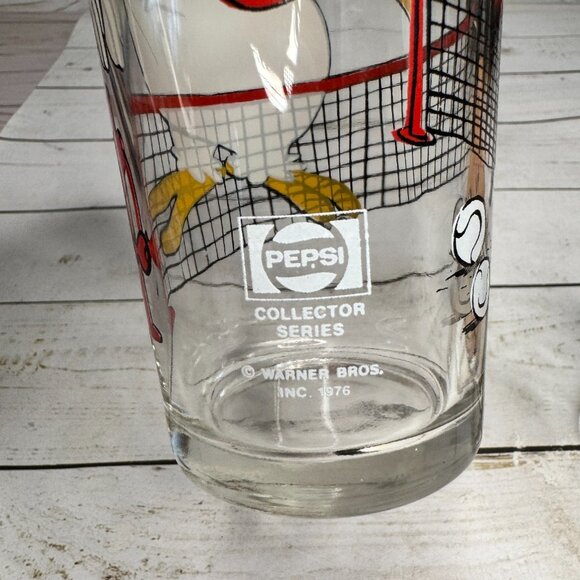 Vtg 1976 Pepsi Collector Glasses Looney Tunes Porky Pig Foghorn Leghorn Daffy Du - Picture 6 of 7